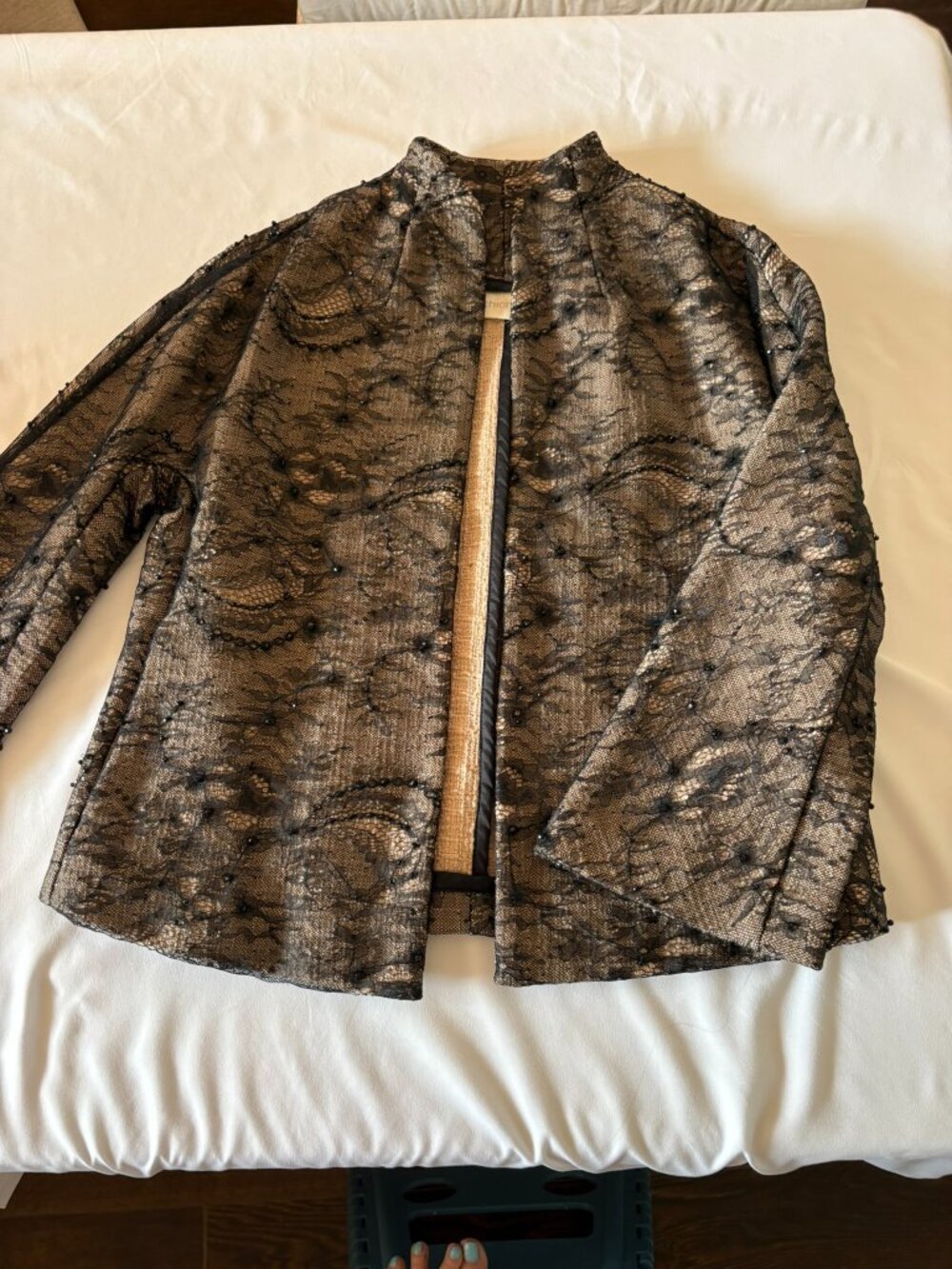 Lace Overlay Chico's Jacket - Picture 2 of 6